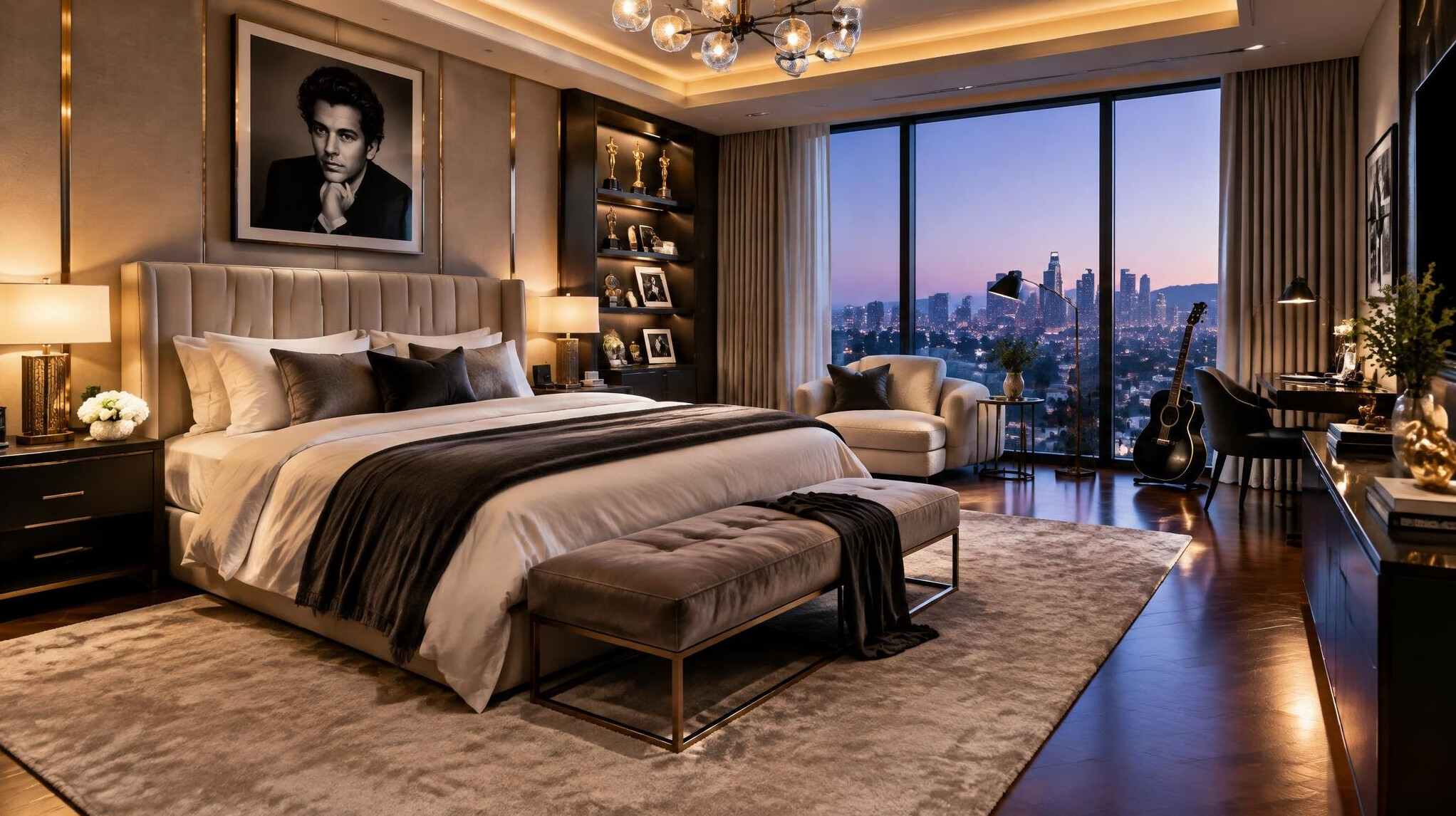 luxury bedroom celebrity