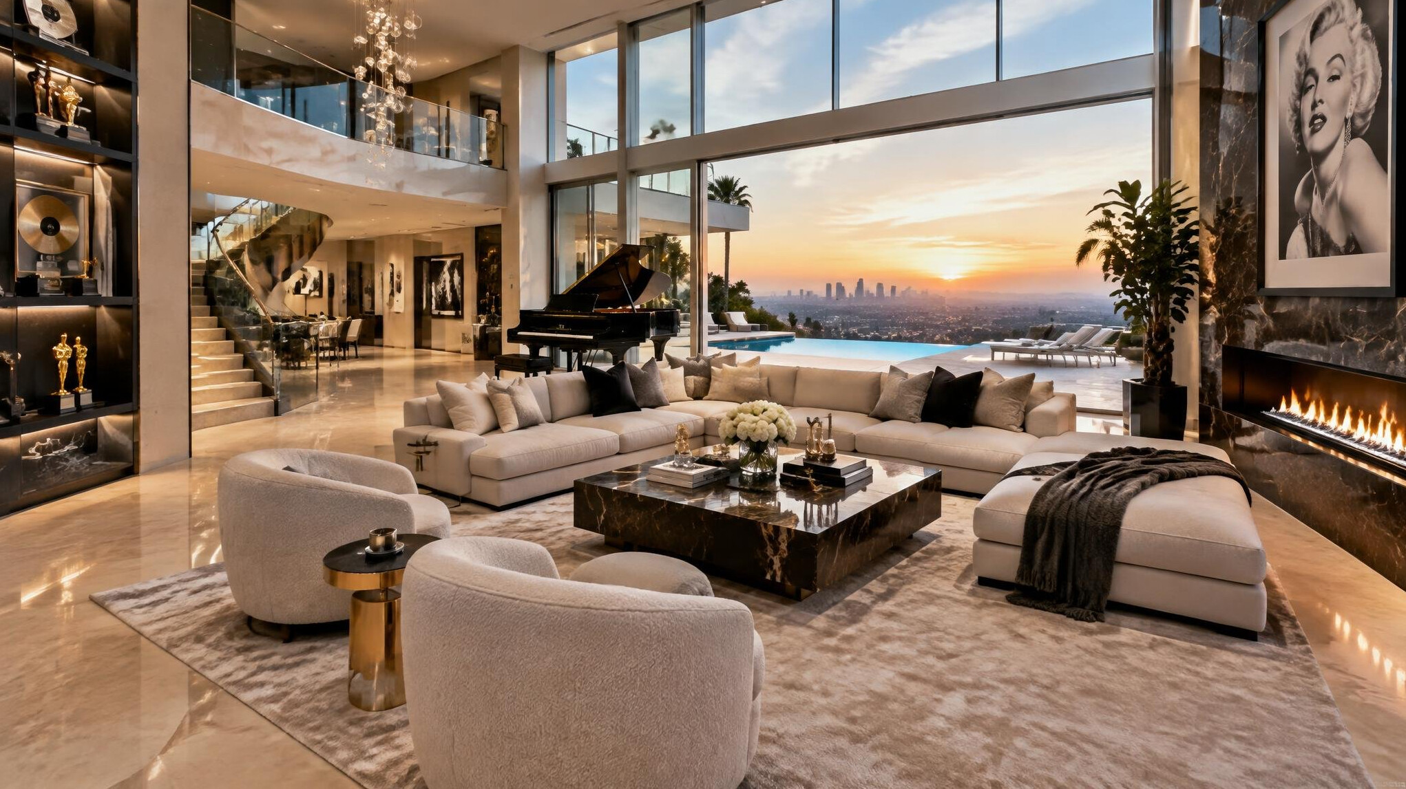 celebrity mansion interior