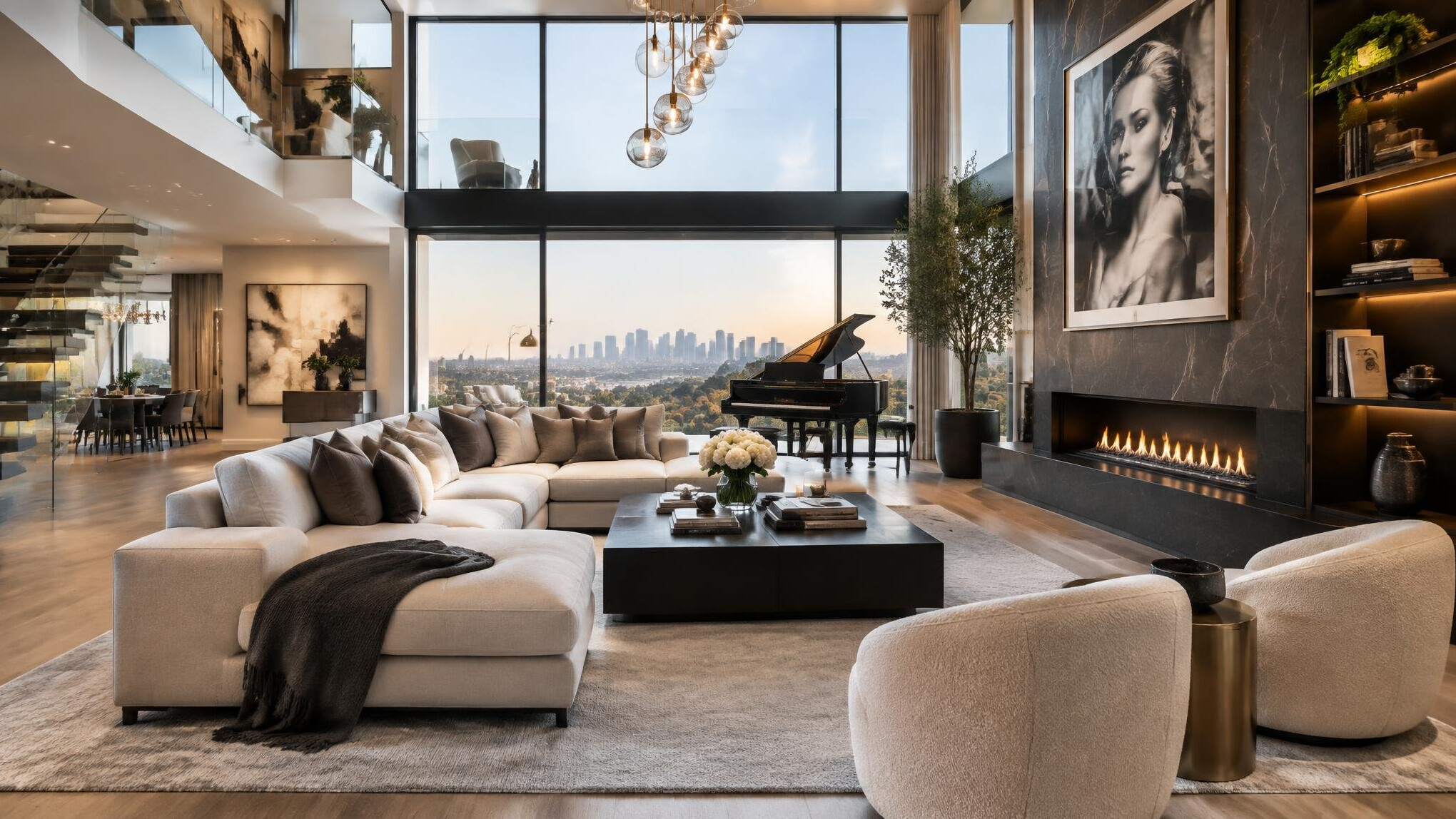 modern celebrity home interior