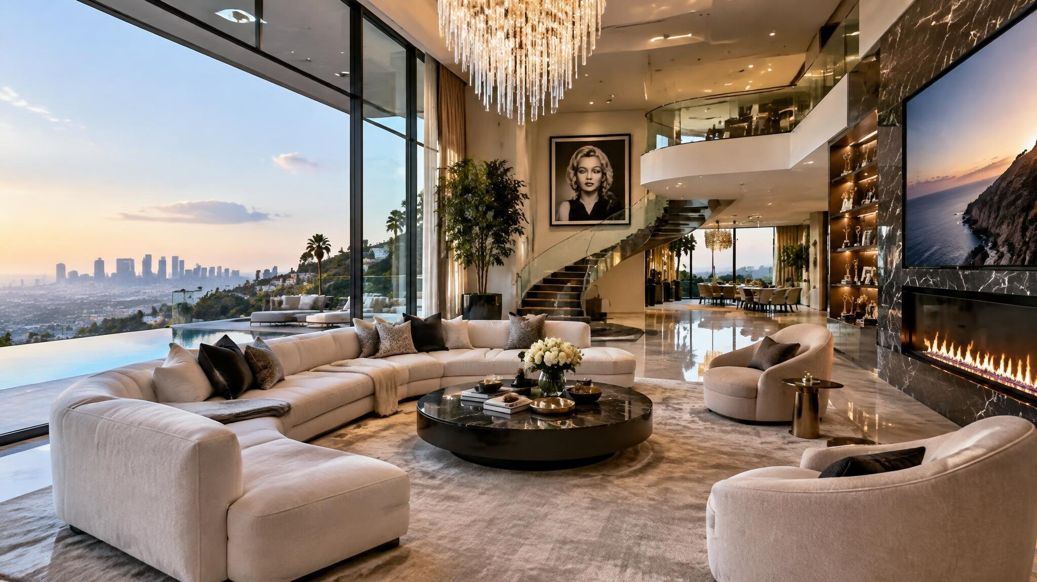 celebrity mansion interior