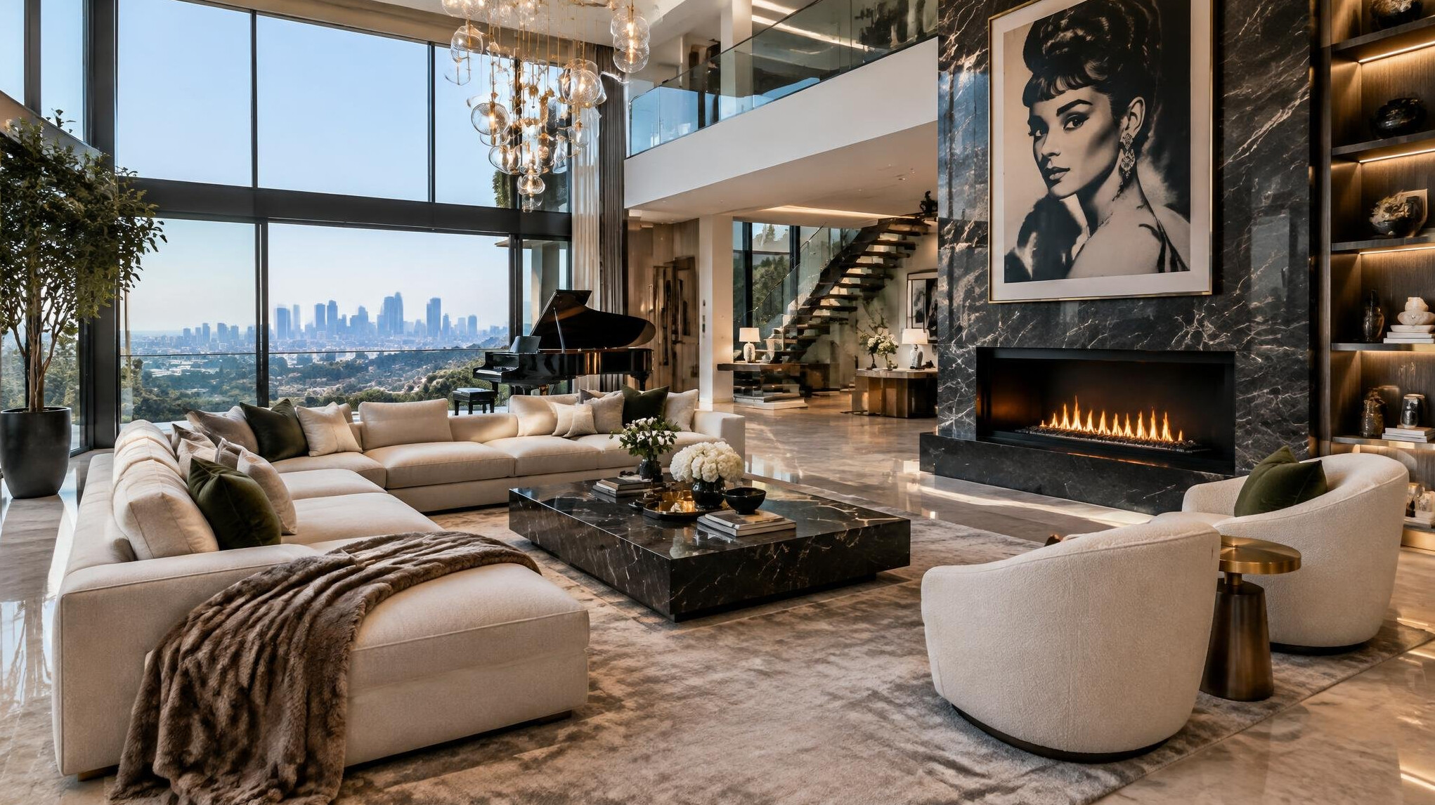 luxury celebrity home interior