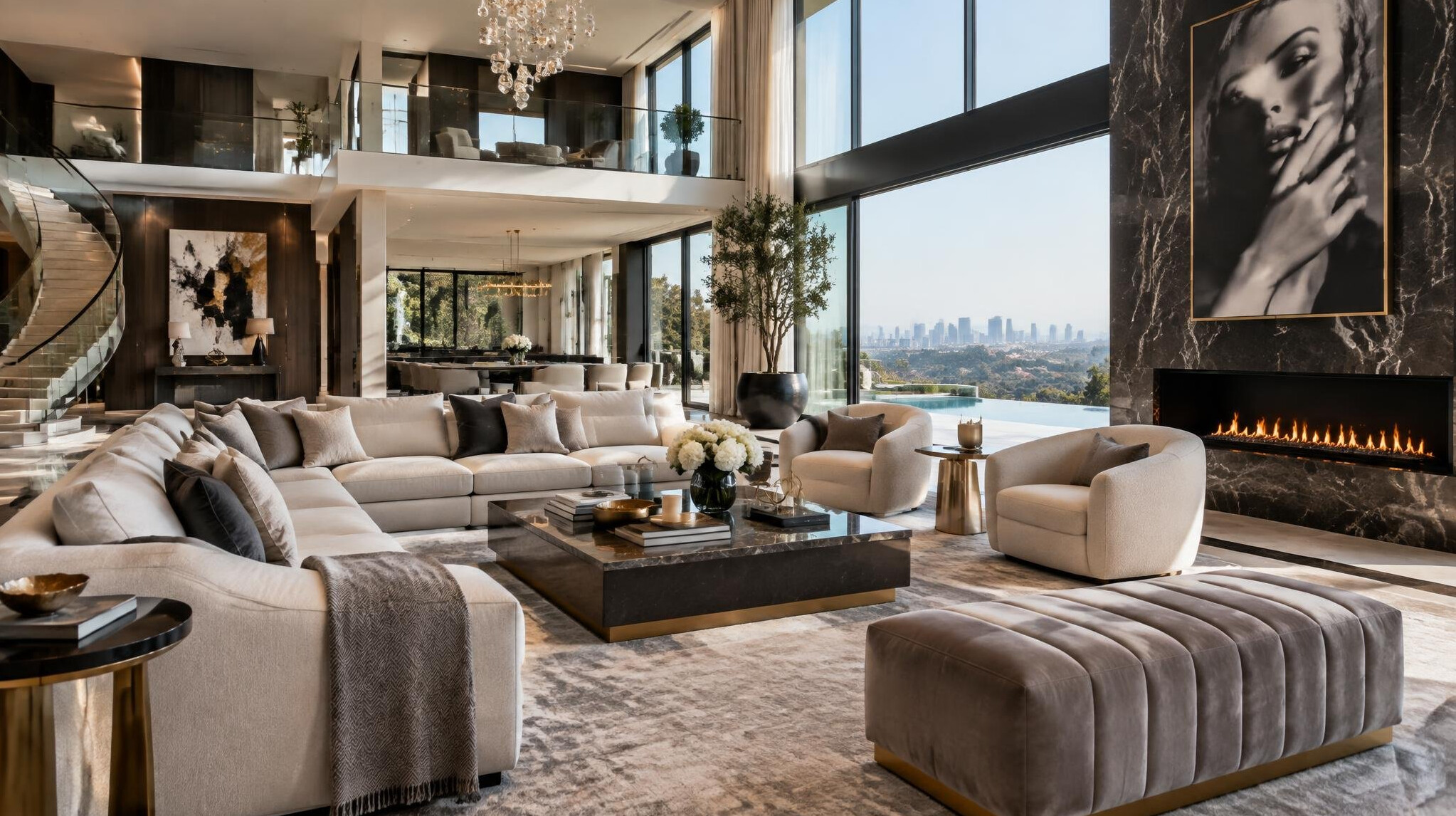 luxury living room interior