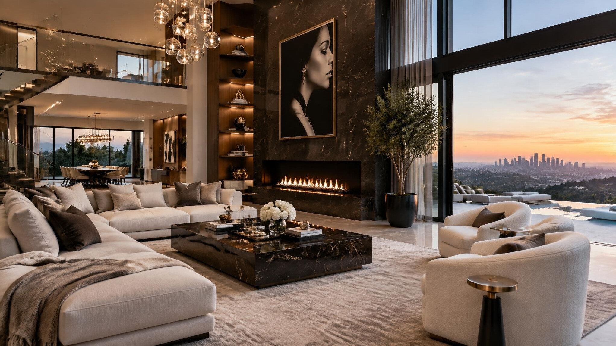 luxury living room interior