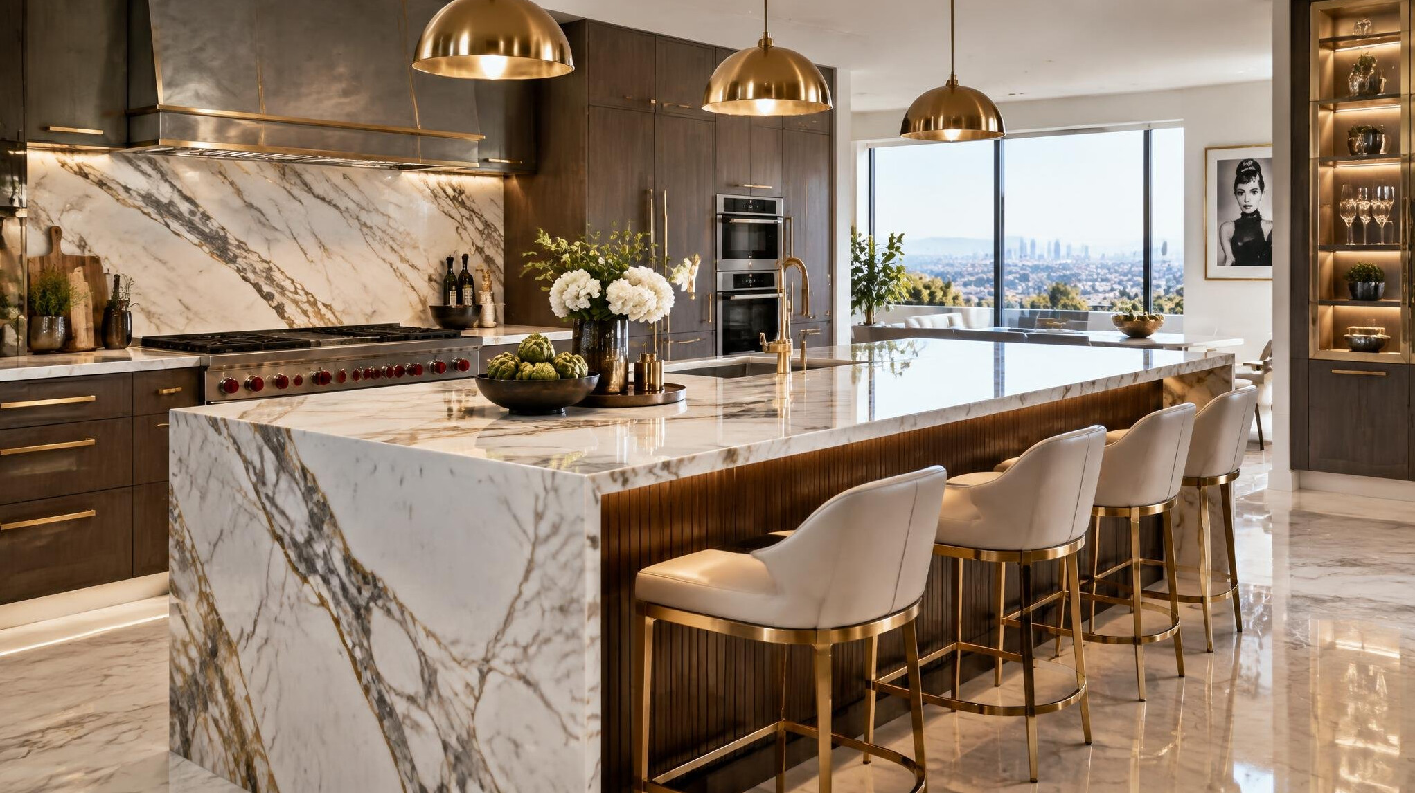 luxury kitchen marble