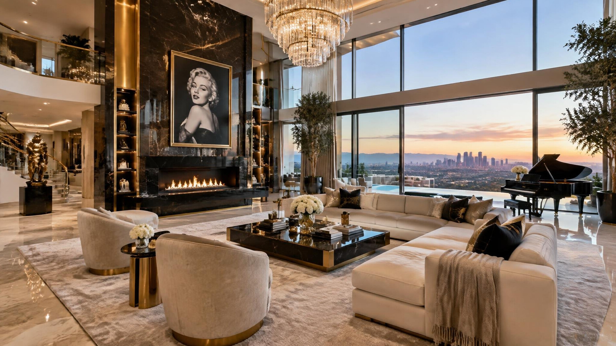luxury celebrity home interior