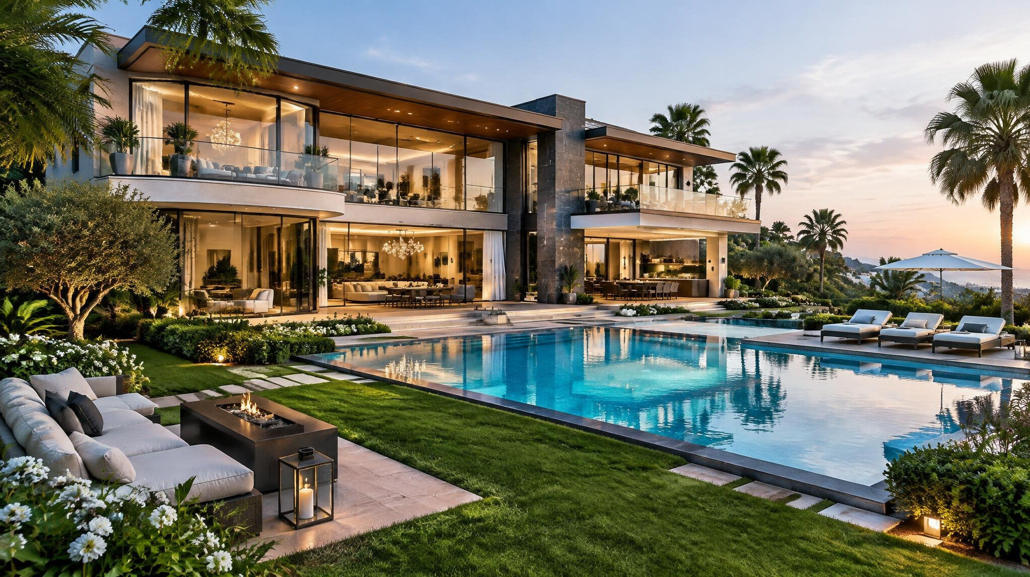 celebrity villa exterior