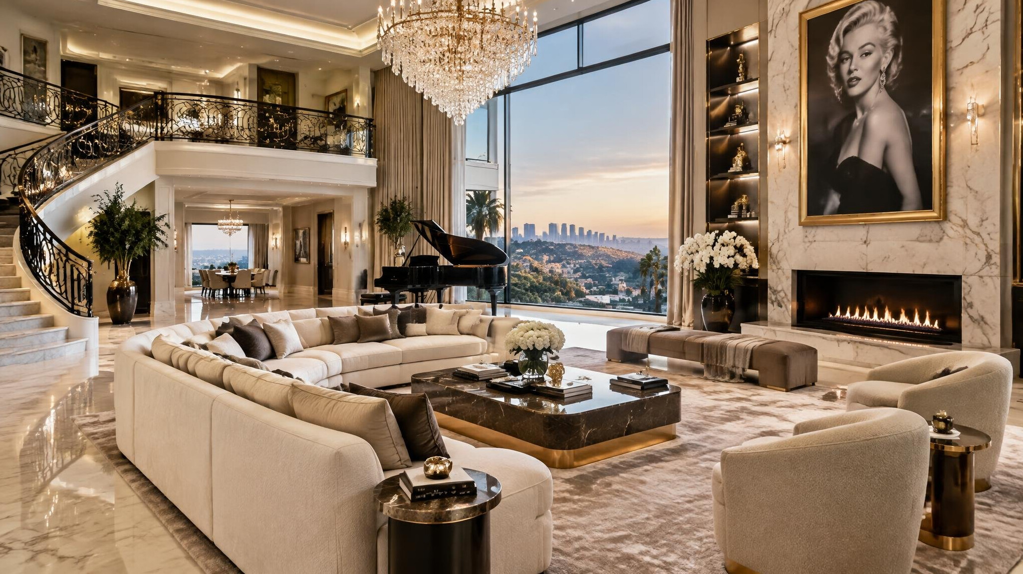 luxury celebrity home interior