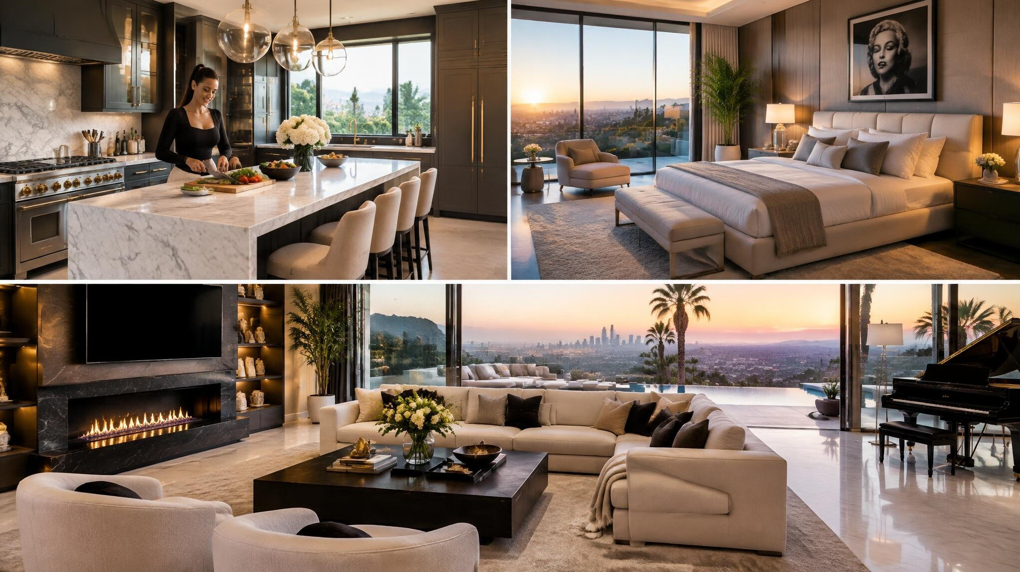 celebrity home kitchen interior